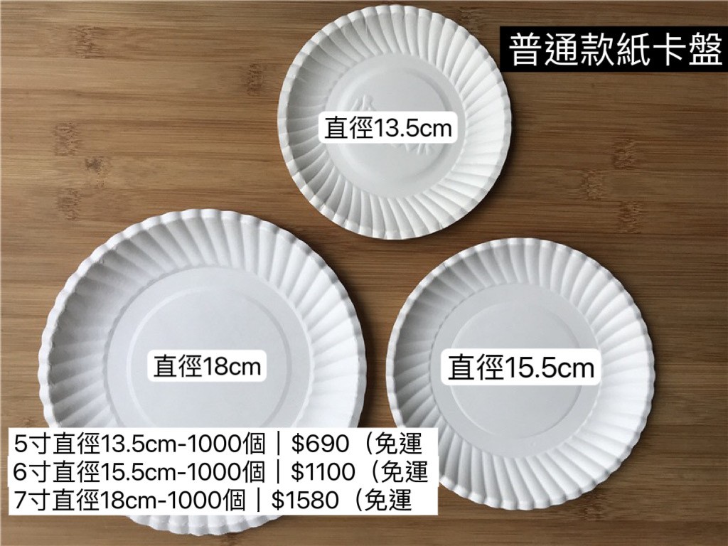 2604-3BOSSWU-7吋直徑18CM紙卡試吃盤 ｜品酒會｜產品交流會｜家庭聚會 | 商務會議 | 野餐派對 |  一箱1000個｜$1580|  滿千免運 