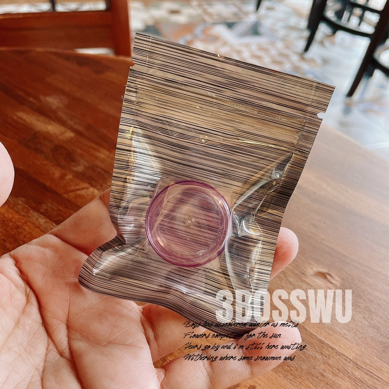 1540小工具-3bosswu小商品|7*10cm夾鏈袋|秤重因素 數量+-1張｜分裝袋｜鋁膜袋 | 鉑金袋｜交換禮物包裝 | | 灰色條紋|優惠50張$100
