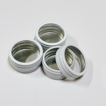 2854小工具-3bosswu小商品|開窗鋁製分裝瓶 | 10G膏狀分裝 | 安膚霜&舒緩膏試用品行銷分裝瓶|滿千免運|優惠一組3個$75白色