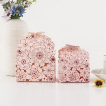 2868小工具-試用品行銷｜適合送禮自用｜【小號】燙金蝴蝶花粉色包裝盒｜包禮品包裝盒｜婚慶喜糖盒｜禮品紙盒 ｜試用品行銷包裝｜$130/10個一組