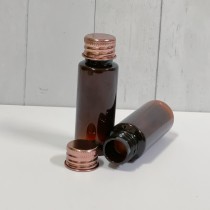 2883小工具｜3BOSSWU｜20ml玫瑰金旋轉蓋茶色分裝瓶｜粉末｜液態｜乳液 分裝試用品行銷 ｜一組10個$110｜20231225