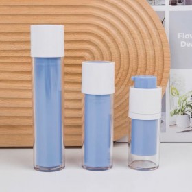 228小工具｜3BOSSWU小商品｜藍色15ML旋轉真空乳液瓶(只供一次性使用)｜$70/個｜體驗瓶送顧客體驗的工具好選擇｜20230710