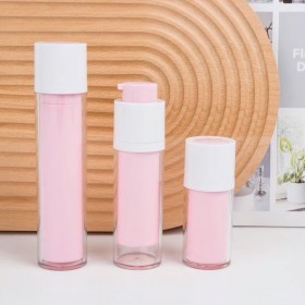 227小工具｜3BOSSWU小商品｜粉色15ML旋轉真空乳液瓶(只供一次性使用)｜$70/個｜體驗瓶送顧客體驗的工具好選擇｜20230710