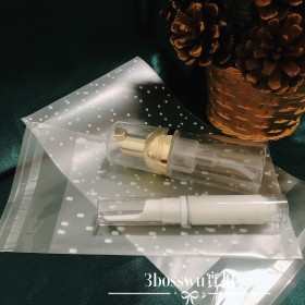 217小工具-3bosswu小商品|白圓點磨砂自黏袋分裝袋-15*10CM[中號]一包100張110元促銷優惠/全館滿千免運