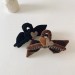 1514-髮飾/3BOSSWU小商品/絲絨布黑色桃心後抓蝴蝶結大抓夾/每日嚴選必備小物/全館滿千免運