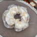 119髮飾｜3BOSSWU小商品｜甜系黃色愛心雙層大腸圈髮束｜$49｜20230601
